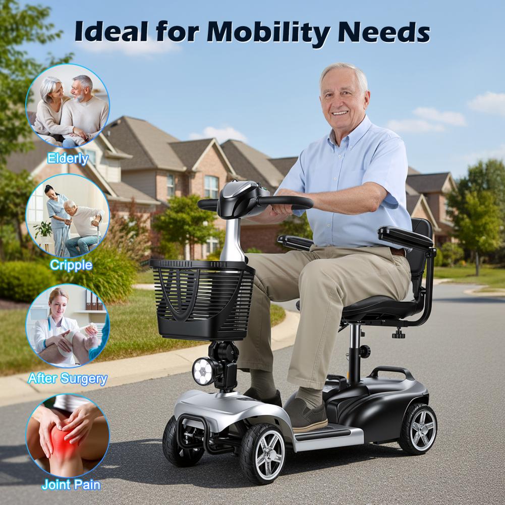 Mobility Scooter with LED Ligh - Electric Scooter Adults review and price