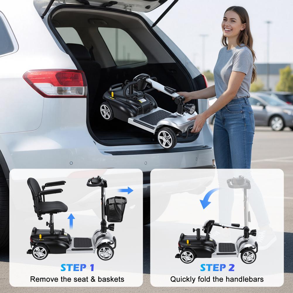 Mobility Scooter with LED Ligh - Electric Scooter Adults review and price